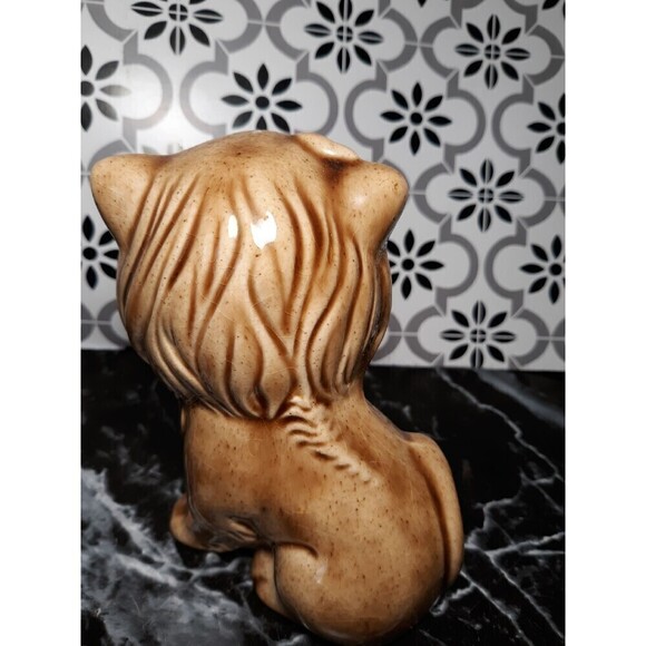Vintage art pottery glazed cat - Picture 2 of 3